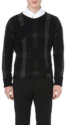 Cerruti Paris Checked knitted jumper