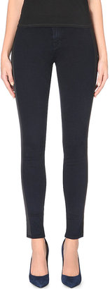 J Brand Tuxedo-Stripe Skinny Mid-Rise Stretch-Denim Jeans - for Women