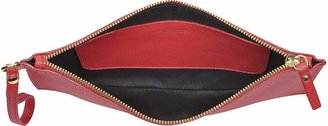 Le Parmentier Saffiano Leather Zip Clutch