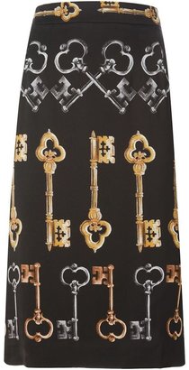 Dolce & Gabbana key print skirt