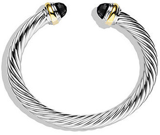 David Yurman Cable Classics Bracelet with Black Onyx and Gold