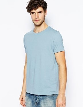 ASOS T-Shirt With Crew Neck - Blue