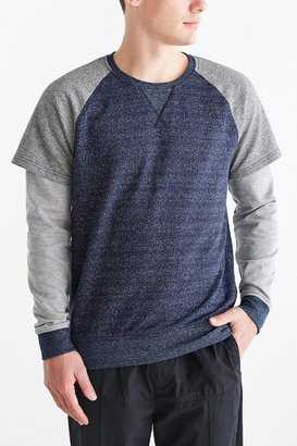 Urban Outfitters The Narrows Double Layer Crew Neck Sweatshirt