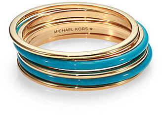 Michael Kors Two-Tone Bangle Bracelet Set