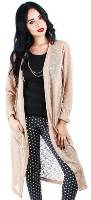Fashion Club USA Duster Cardigan With Front Pockets