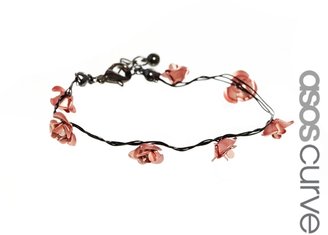 ASOS CURVE Rose Wire Bracelet