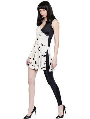 Daniele Carlotta - Asymmetrical Dalmatian Spandex Dress