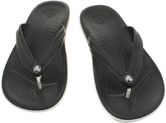 Crocs Womens White Crocband Flip Sandals