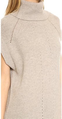 Vince Ribbed Cowl Tunic Sweater