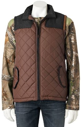 Men's Realtree Quilted Microsuede Vest