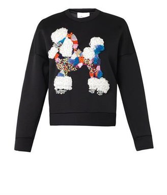 3.1 Phillip Lim Poodle-embellished neoprene sweatshirt