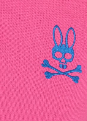 Psycho Bunny Turquoise piqué cotton polo shirt