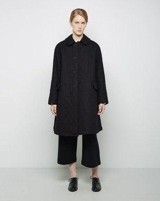 Comme des Garcons round collar quilted wool coat