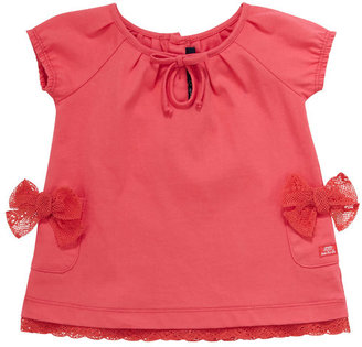 Lili Gaufrette Coral stretch jersey dress with bloomers