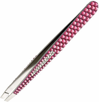 Tweezerman Luxe Edition Crystal Slant Tweezer, Precious Pink
