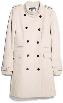 MANGO Double-breasted wool-blend coat