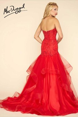 Mac Duggal Ballgowns - 65665 Bustier Gown In Red