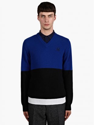 Fred Perry Men's Colour-Block V-Neck Sweater
