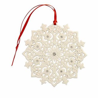 House of Fraser Belleek Living Lace snowflake christmas ornament