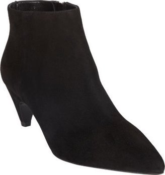Prada Suede Curved-Heel Ankle Boots
