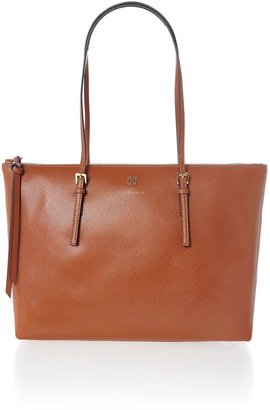 Coccinelle Betty tan zip top tote
