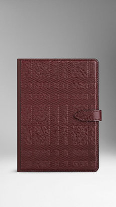 Burberry Embossed Check Leather iPad Mini Case