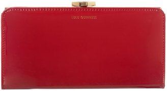 Lulu Guinness Red patent frame purse