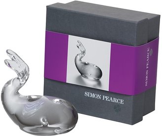 Simon Pearce Whale Paperweight