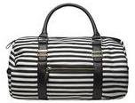 Dorothy Perkins Womens Black and white barrel holdall- Blue