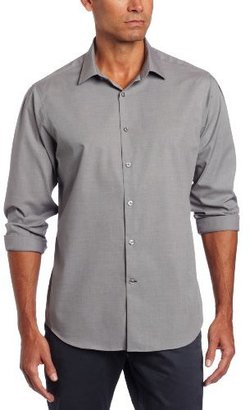 Perry Ellis Men's Premium End On End Button-Up Shirt