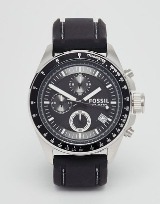 Fossil Decker Silicone Strap Watch Watch Ch2573