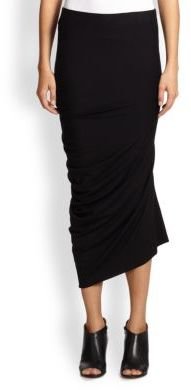 Zero Maria Cornejo Ruched Asymmetrical Skirt
