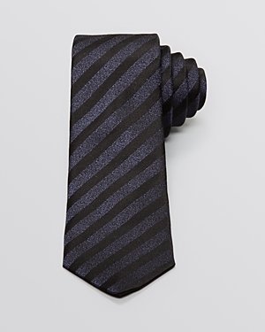 Saint Laurent Glitter Stripe Skinny Tie