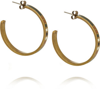 Isabel Marant Blondie enamel earrings