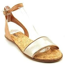 Lucky Brand Covela Womens Open Toe Leather Slingback Sandals Shoes