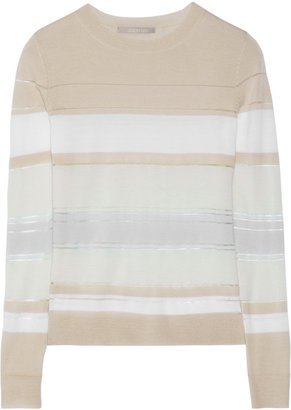 Jason Wu Striped merino wool-blend sweater