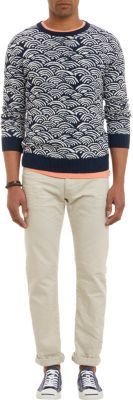 Gant Waves" Jacquard Knit Pullover Sweater