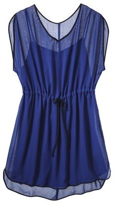 Women's Plus Size Short Sleeve Easy Waist Dress Royal Blue/Navy-Pure Energy
