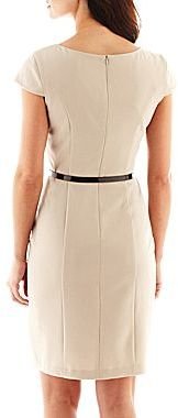 JCPenney Alyx Short-Sleeve Spliced Colorblock Dress