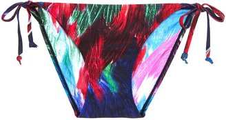 Warehouse Feather print bikini bottoms