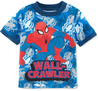 Nannette Toddler Boys' Spiderman Wall-Crawler Tee