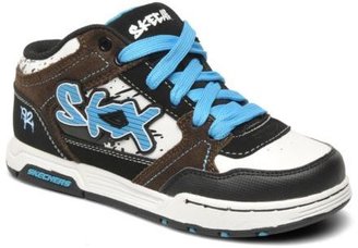 Skechers Kids's Endorse-Asher Hi-Top Trainers In Brown - Size 10.5K