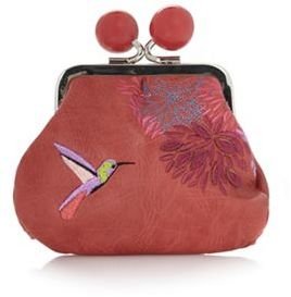 Mantaray Dark peach hummingbird coin purse