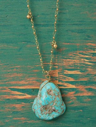 Free People Natural Turquoise Layer Necklace