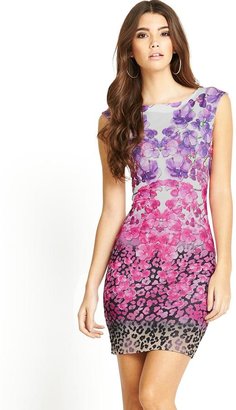 Lipsy Floral and Animal Bodycon Dress