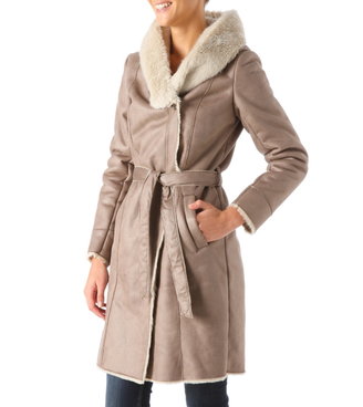 Promod Faux fur coat