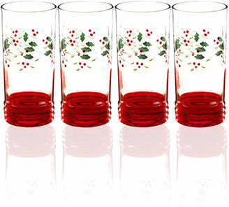 Pfaltzgraff Winterberry Set of 4 Highball Glasses
