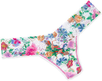 Hanky Panky Wildflower-Print Low-Rise Lace Thong