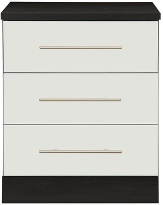 Consort Furniture Limited Palermo Ready Assembled Wide Chest of 3 Drawers