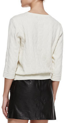 Marc by Marc Jacobs Lucinda Mix-Texture Knit Sweater